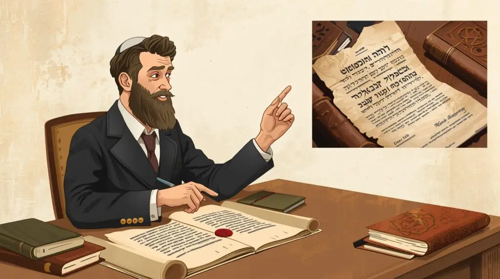 Illustration showing a business partnership handshake symbolizing a Heter Iska loan agreement in Jewish finance.