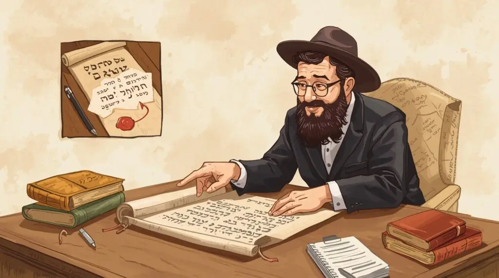 Illustration showing a business partnership handshake symbolizing a Heter Iska loan agreement in Jewish finance.