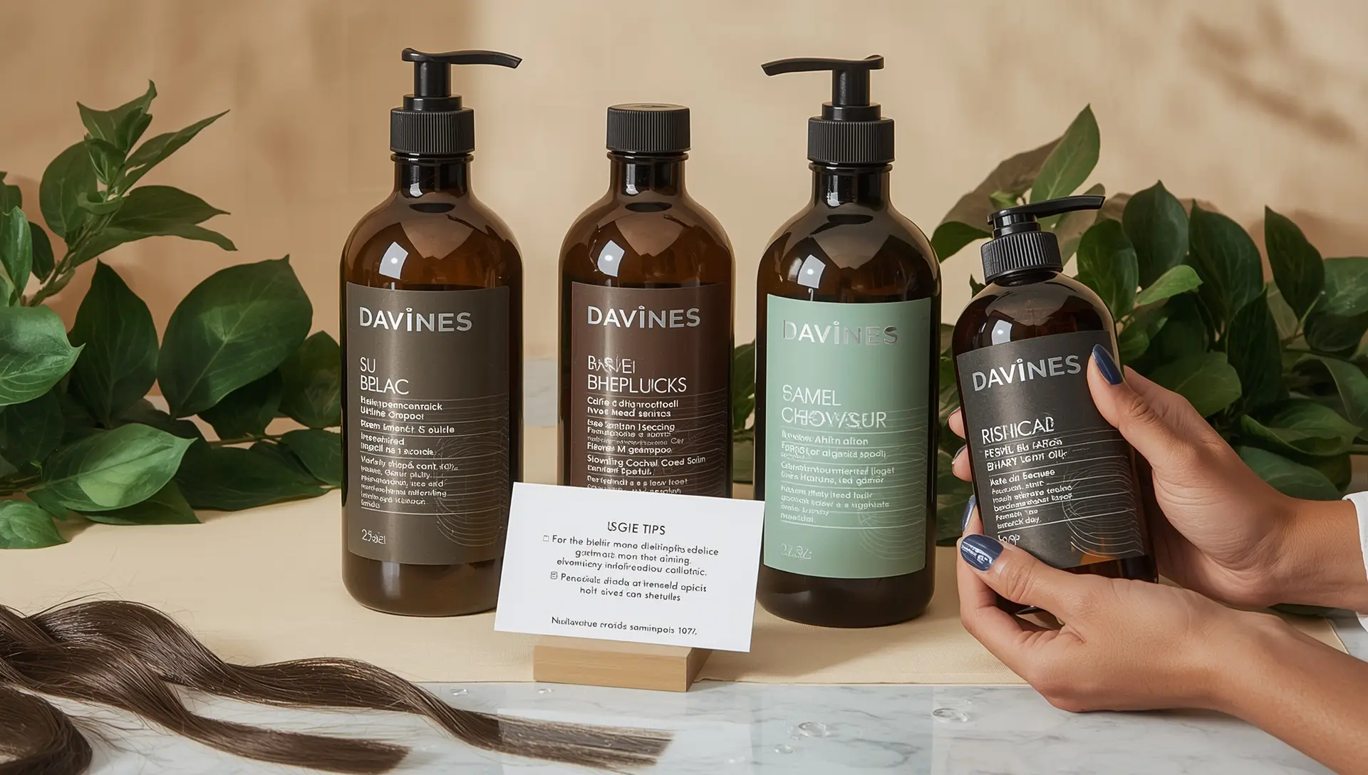 Natural ingredients in Davines shampoo