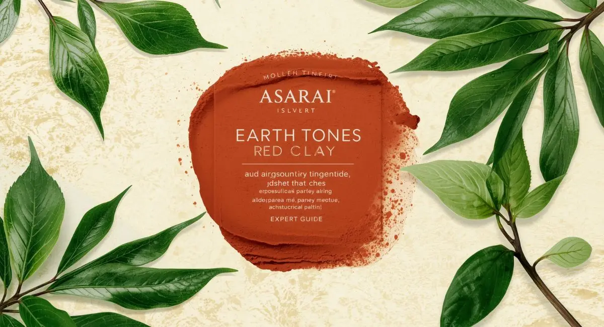 Asarai Earth Tones Red Clay Mask tube and product texture